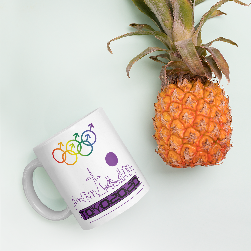 Tribe of the Union Rings Male Gender Identity Purple Skyline Big 'O' Games 11oz./15oz. Coffee Mug