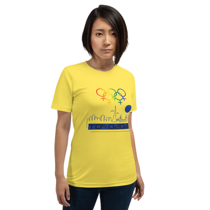 Tribe of the Union Rings Female Gender Identity Blue Skyline Big 'O' Games Short-Sleeve Unisex T-Shirt